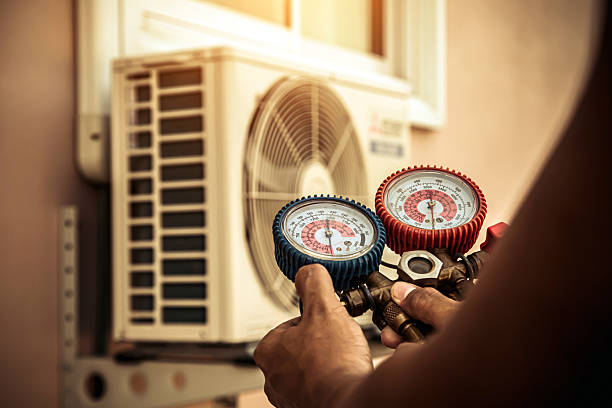 Professional Hvac technician working in Java Center, NY